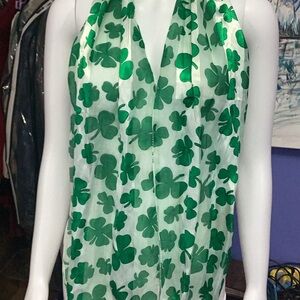 Green Shamrock 54” scarf